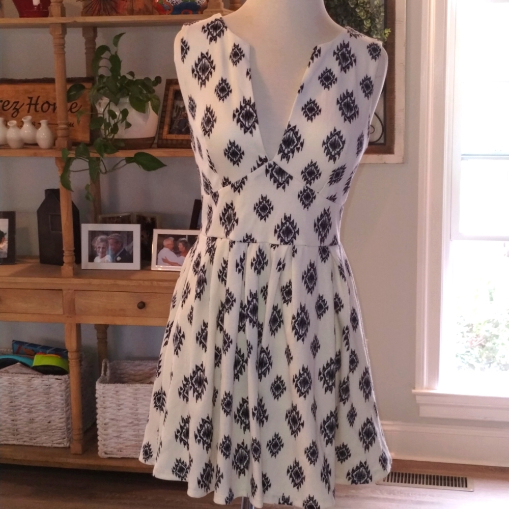 Aztec print dress